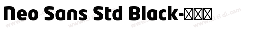Neo Sans Std Black字体转换